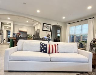 RH Belgian Track Arm Linen Sofa - 8’