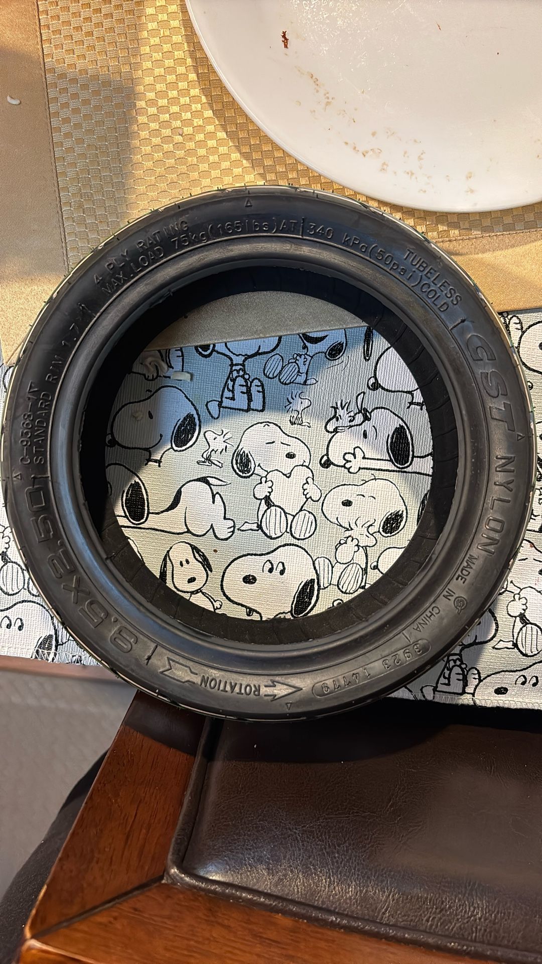 Electric Scooter Tire CST 9.5x2.50 Rim 1.7