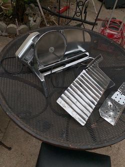 Electric Meat Slicer with Attachments