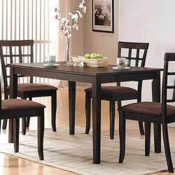 48" Acme Furniture Cardiff Espresso Dining Table (Wood)  [NEW]  (Retails for $179)  **Assembly Req**   [TABLE ONLY / CHAIRS NOT INCLUDED]