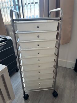 10-Drawer Rolling Storage Organizer Cart – $30