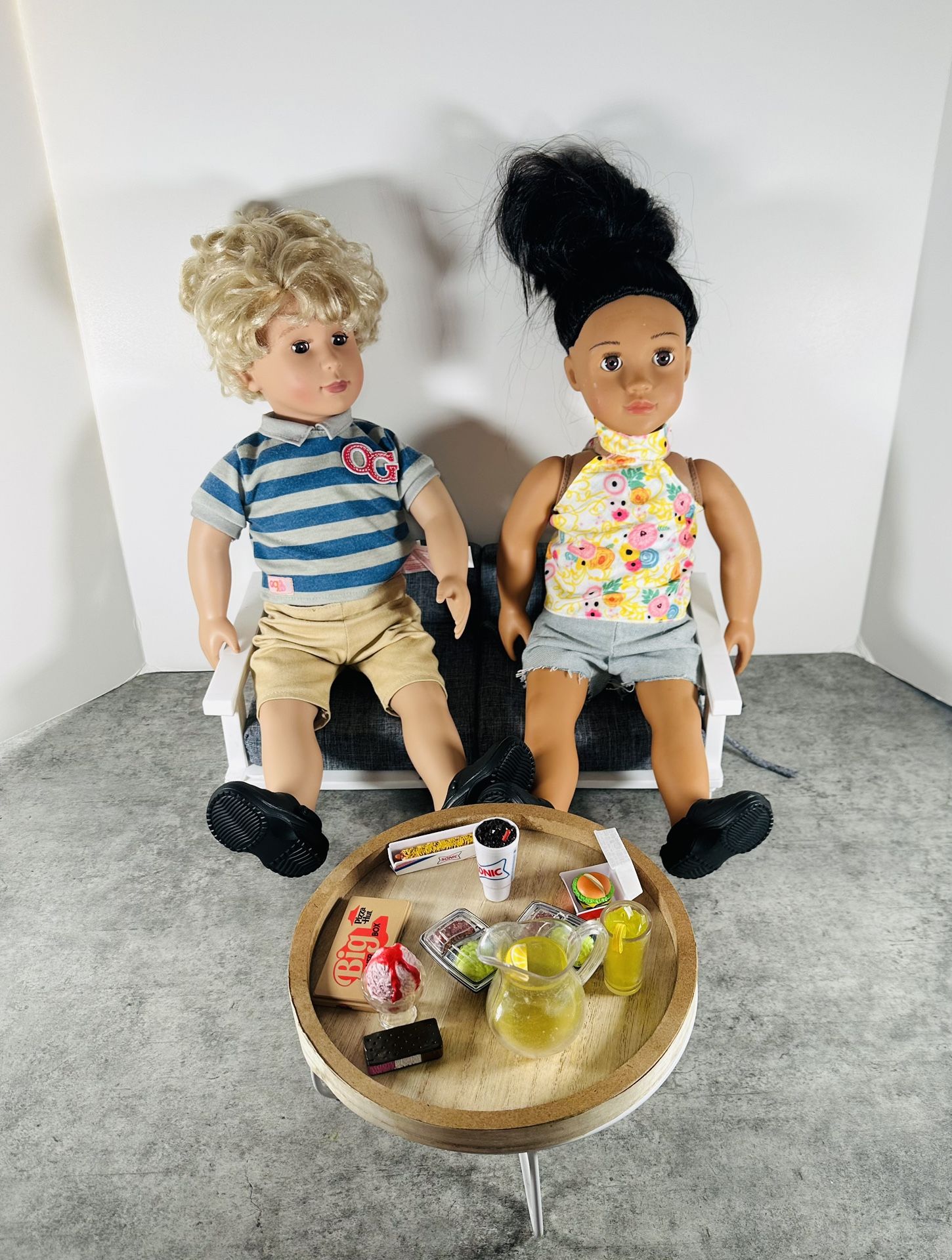 Our Generation Dolls And Living Room Set