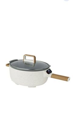 The Pioneer Woman Electric Skillet Linen Speckle Digital Temp Control New