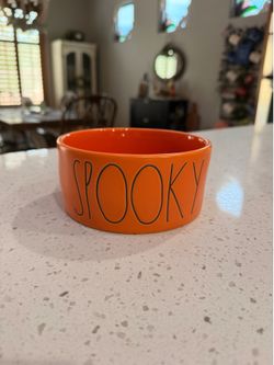 Rae Dunn Spooky Orange Dish