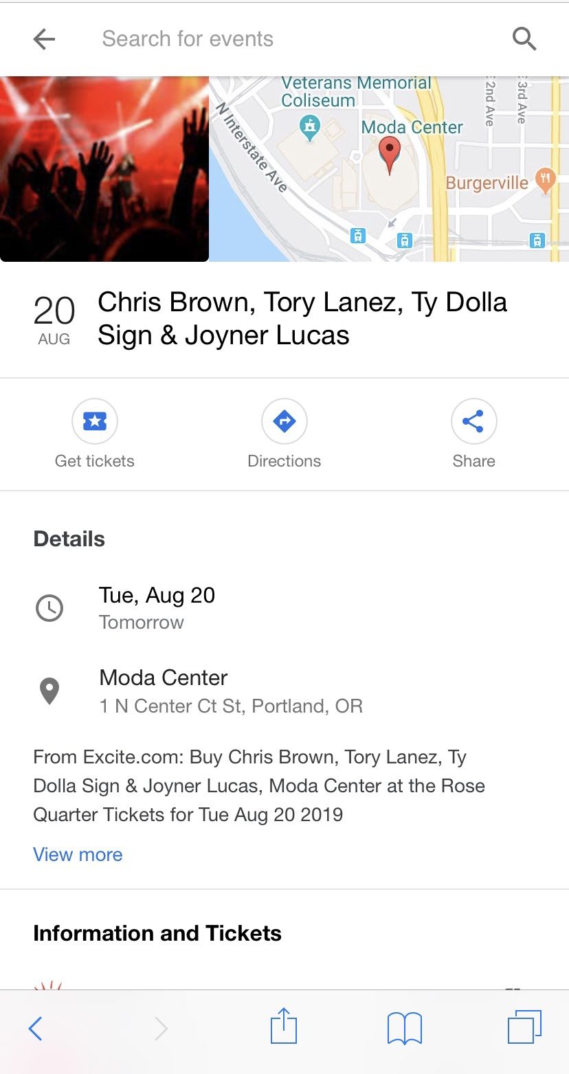 Chris brow Tory Lanez ty dolla tickets moda center