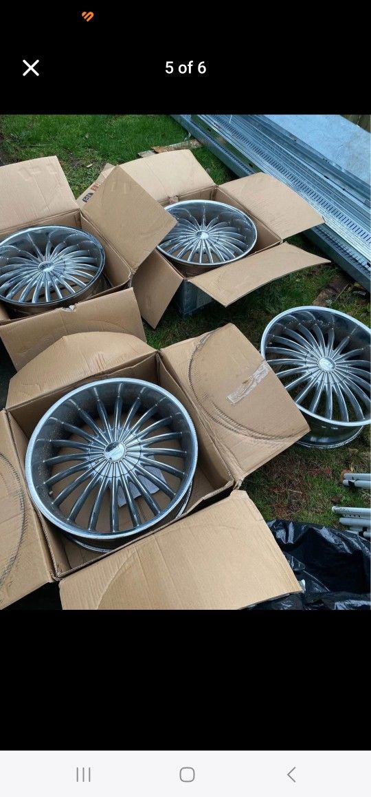 velocity Chrome Wheel Rims 22 inch