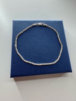 ✨ Elegant Sterling Silver Bracelet – Classic Link Design ✨