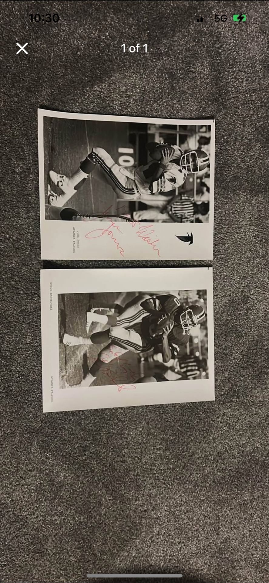 Autograph photos