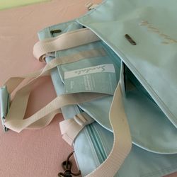 66” Baby blue Wedding/gown Canvas Garment Bag 