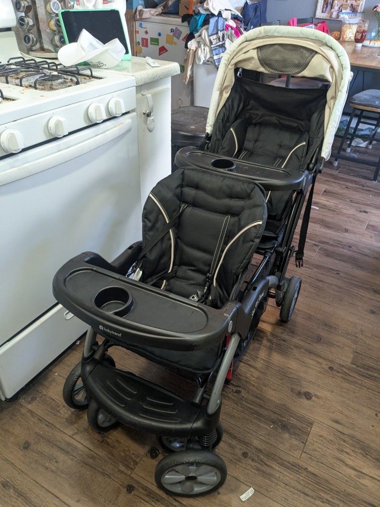 Baby Trend Sit N' Stand Collapsible Double Stroller 