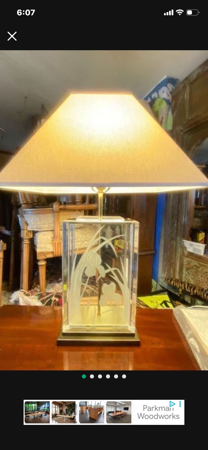 Frederick Raymond Vintage Original Table Lamp