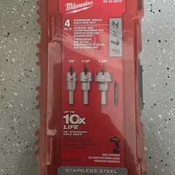 Milwaukee 4pc Carbide Hole Cutter Kit 