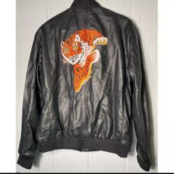 Sylvester Stallone Rocky II Tiger Bomber Real Leather- XL