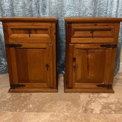 Rustic Bedside Tables Or End Tables 28x19x16”