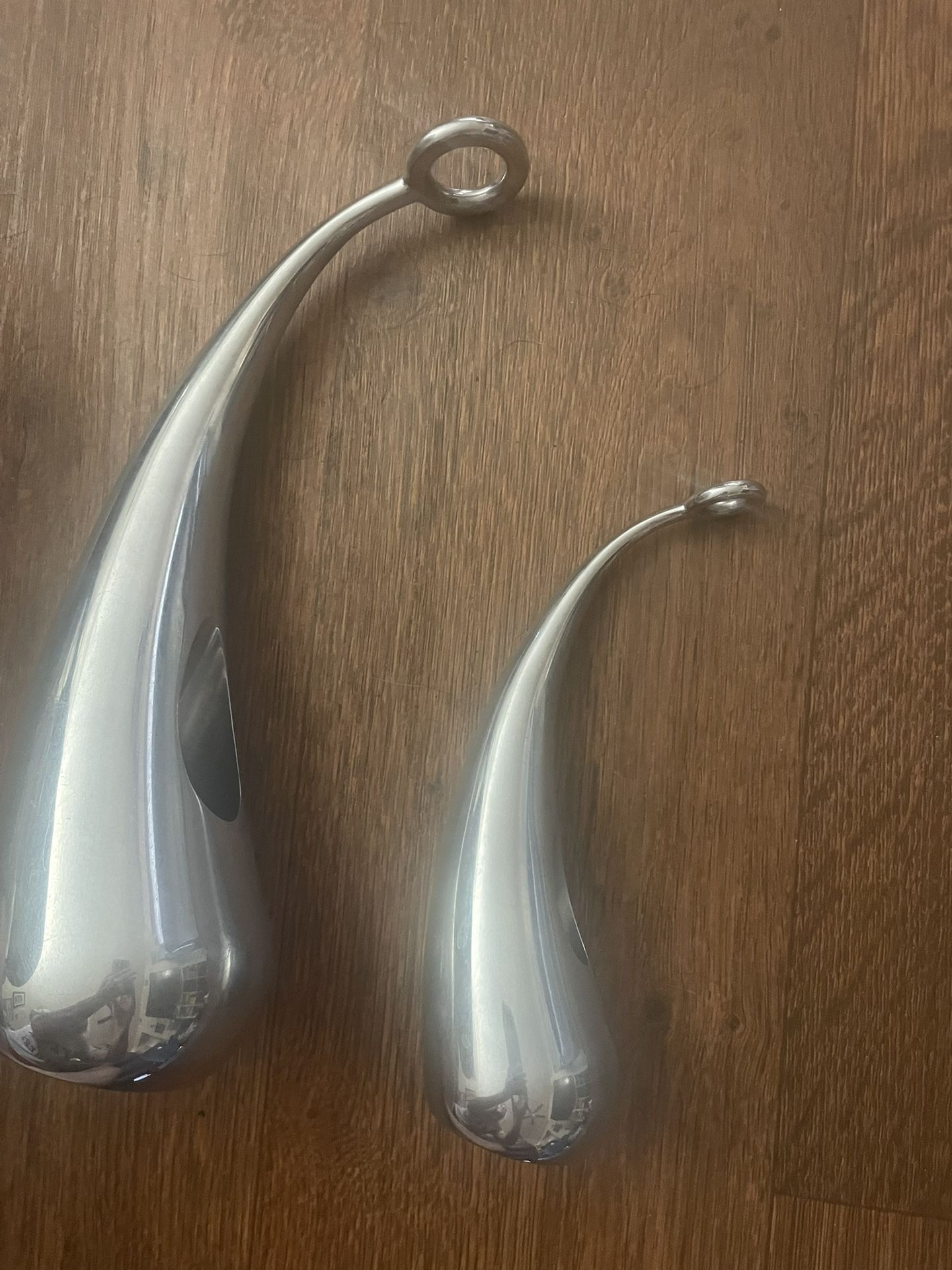 Nambe Elbow Flower Vases - New, Never Used