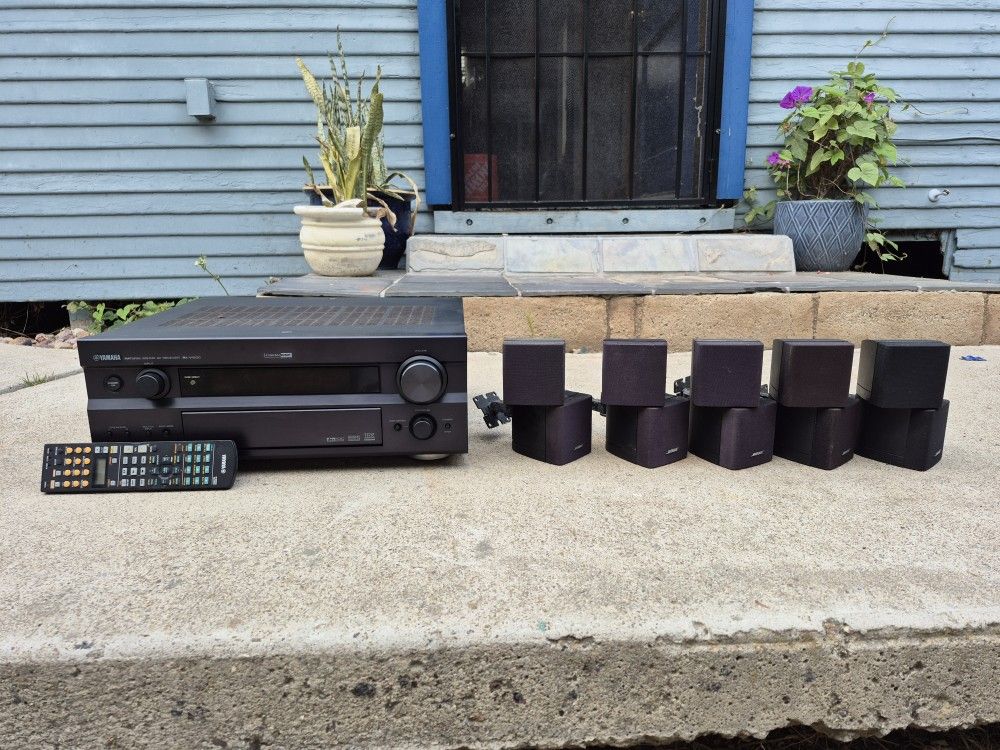Bose Surround Sound Speaker System With Yamaha Receiver