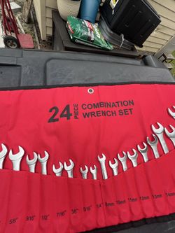24 pieces combination wrench set brand new
