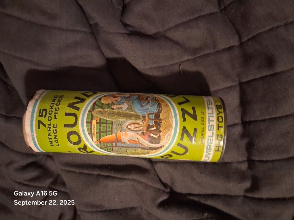Vintage Puzzle In A Can
