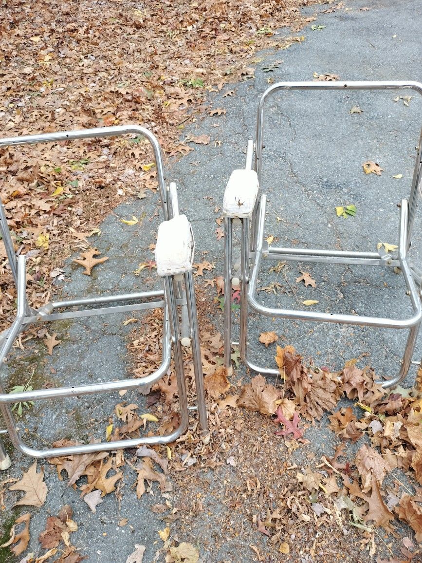 Vintage Stainless Steel Boat Chairs