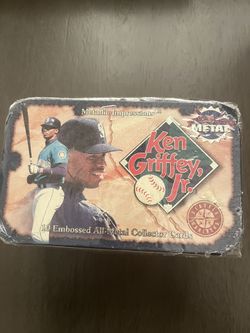 1996 Ken Griffey Jr Metallic Impressions 10 Embossed Metal Cards Brand New 