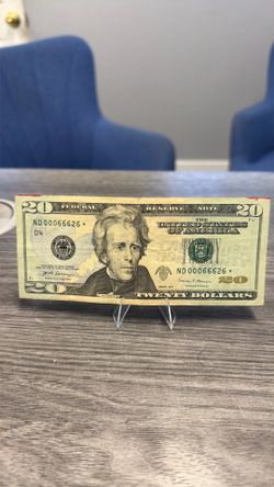 2017A $20 Star Note Low Serial Number ND00066626★ Collectible Bill