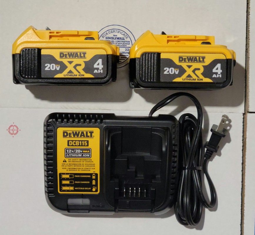2 4ah Batteries & Charger Kit
