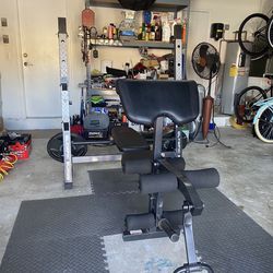 Marcy Olympic Weight Bench Setup
