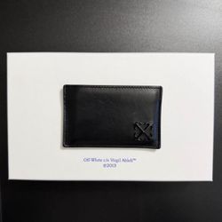 Off White - Black Jitney Leather Card Holder