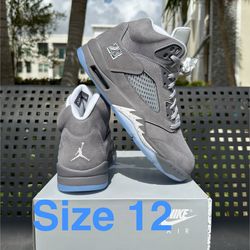 Jordan 5 Wolf Grey size 12 Brand New SNKRS Travis Union