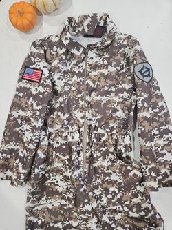 Military Army Jumpsuit Halloween Costume Small 7/8 Plus Nerf Gun
