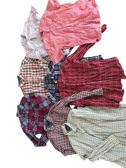 Men’s bundle of 8 button-up dress shirts