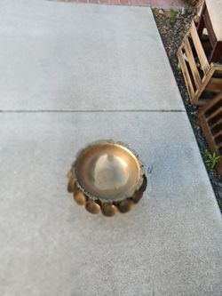Brass Punch Bowl W/ Cups