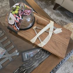 Culinary Setting With Woodboard