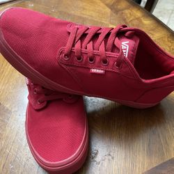 VANS RED SIZE 11