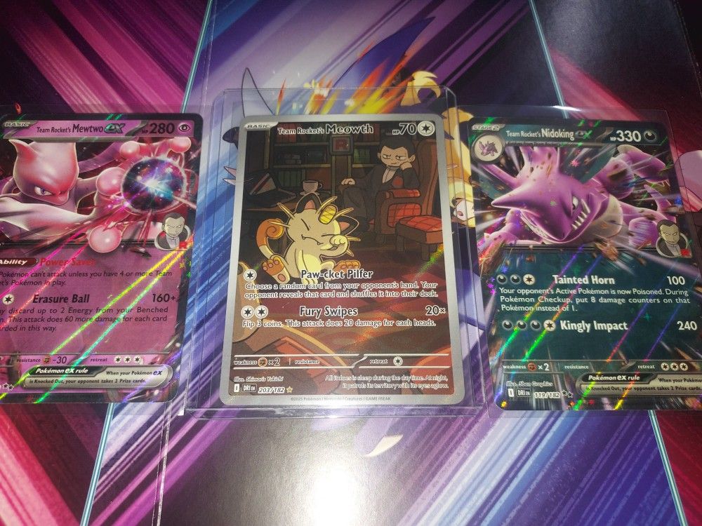 Pokémon Cards - Team Rocket Meowth 203/182