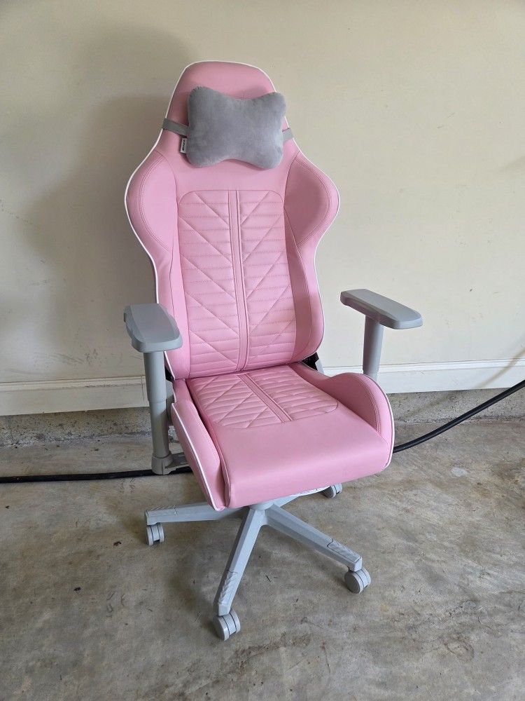 Inland MACH 2 Gaming Chair - Pink/White
