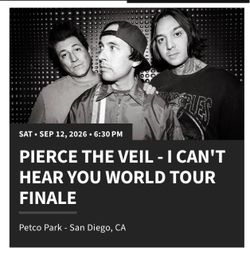 Pierce the Veil. Two tickets