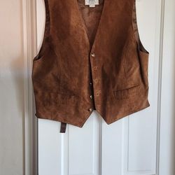 SUEDE VEST MENS