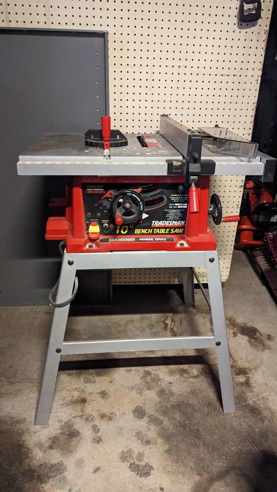 Tradesman Table Saw Model #BTS10W4