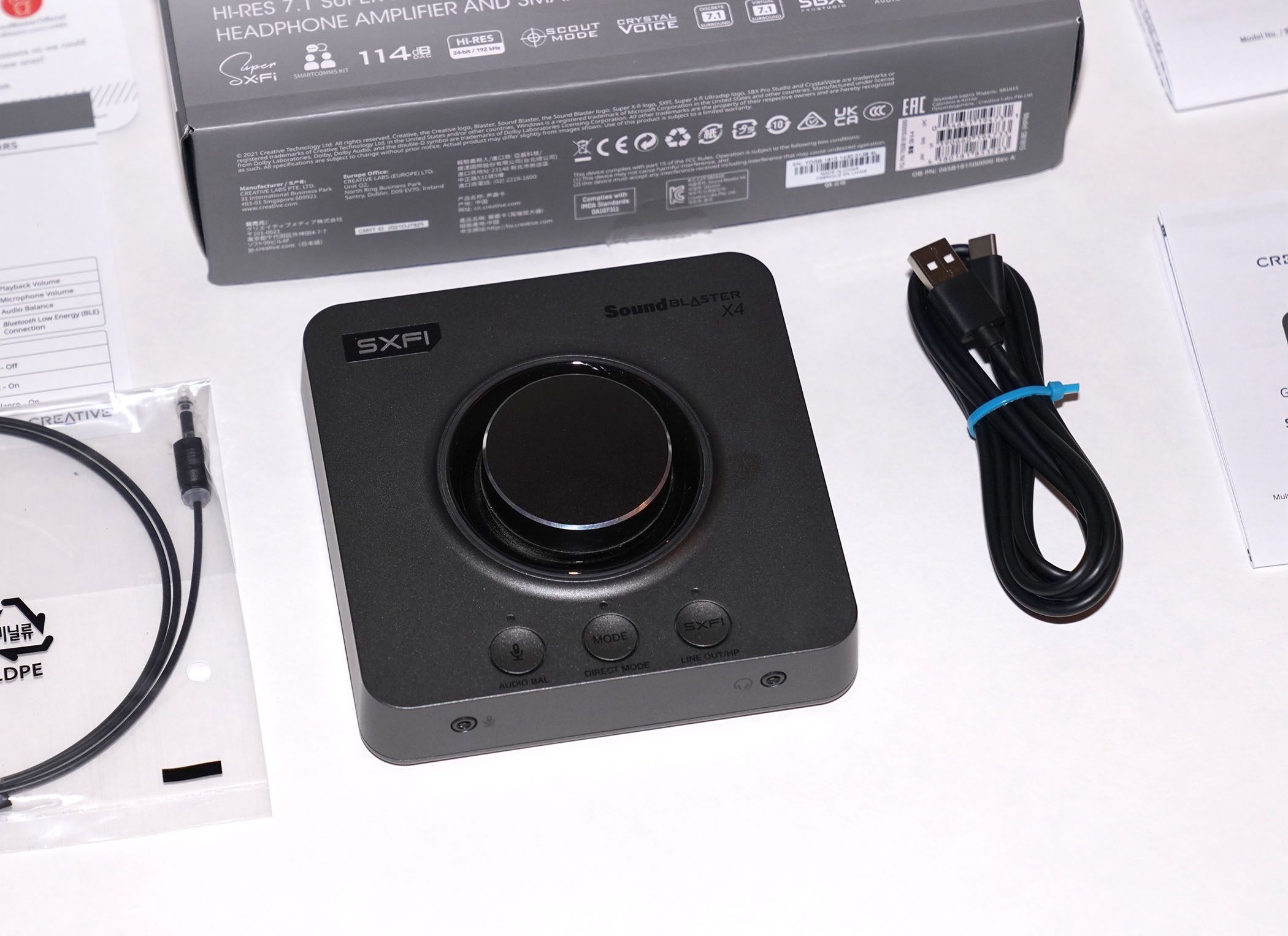 Creative Sound Blaster X4 External USB DAC Amp Sound Card PC Computer
