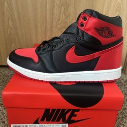Jordan 1 Retro High OG Satin Bred Size 9 Women