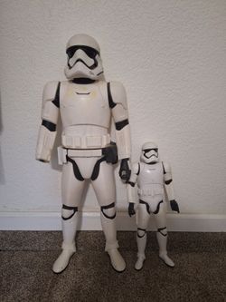 Large Star Wars Storm Troopers. 31" & 18" Tall.