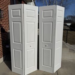 36 in. x 80 in. 6 Panel Colonist Primed Textured Molded Composite Hollow Core Closet Bi-Fold Door