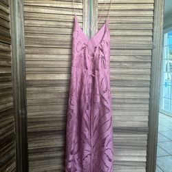 Two Sisters Pink Fringe Dress