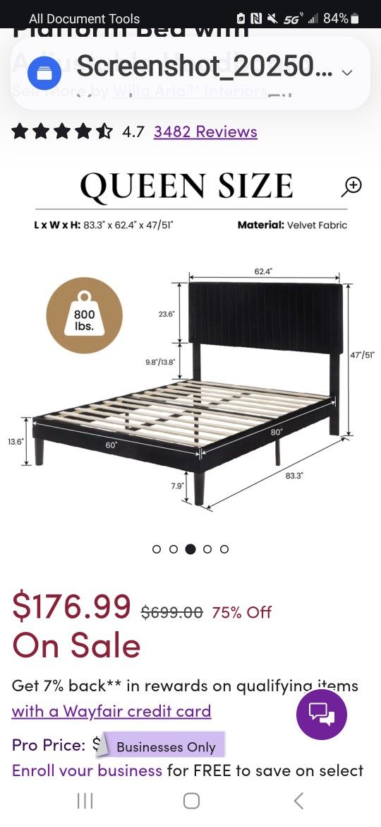 Queen Bed Frame