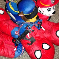 SPIDER MAN AND PAW PATROL SLIPPERS KIDS 