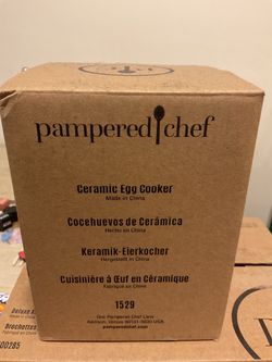 Pampered Chef Ceramic Egg Cooker