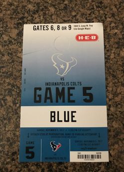 Texans colts parking