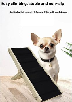 Dog Ramp Small Dogs For Sofas Or Beds Foldable Adjustable Portable, Barely Used