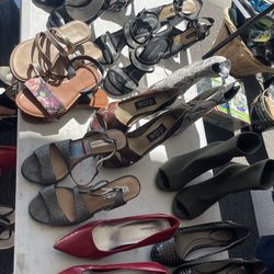 14 pairs of ladies shoes size 7